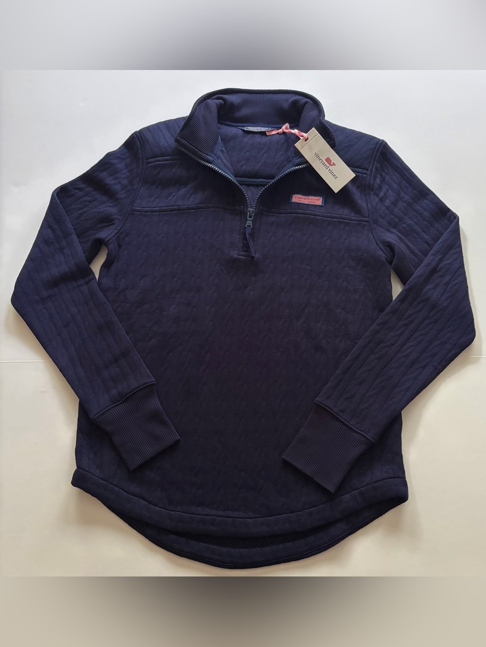NWT! Vineyard Vines Women’s Navy Dreamcloth 1/4 Zip